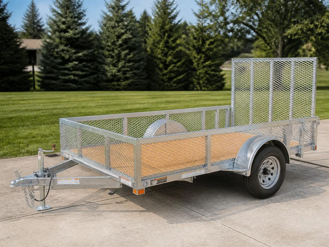 Open utility trailer